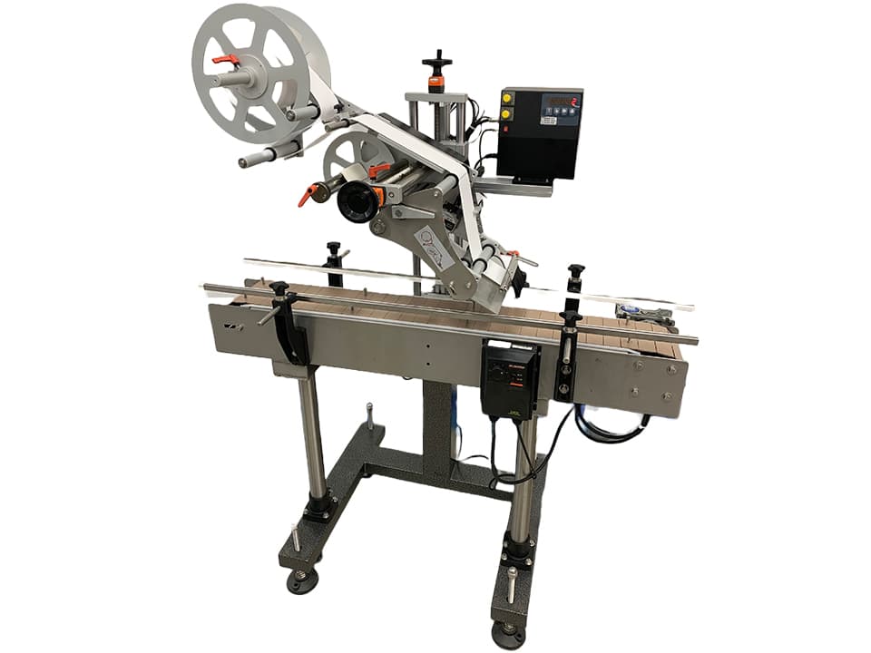 inline top labeler